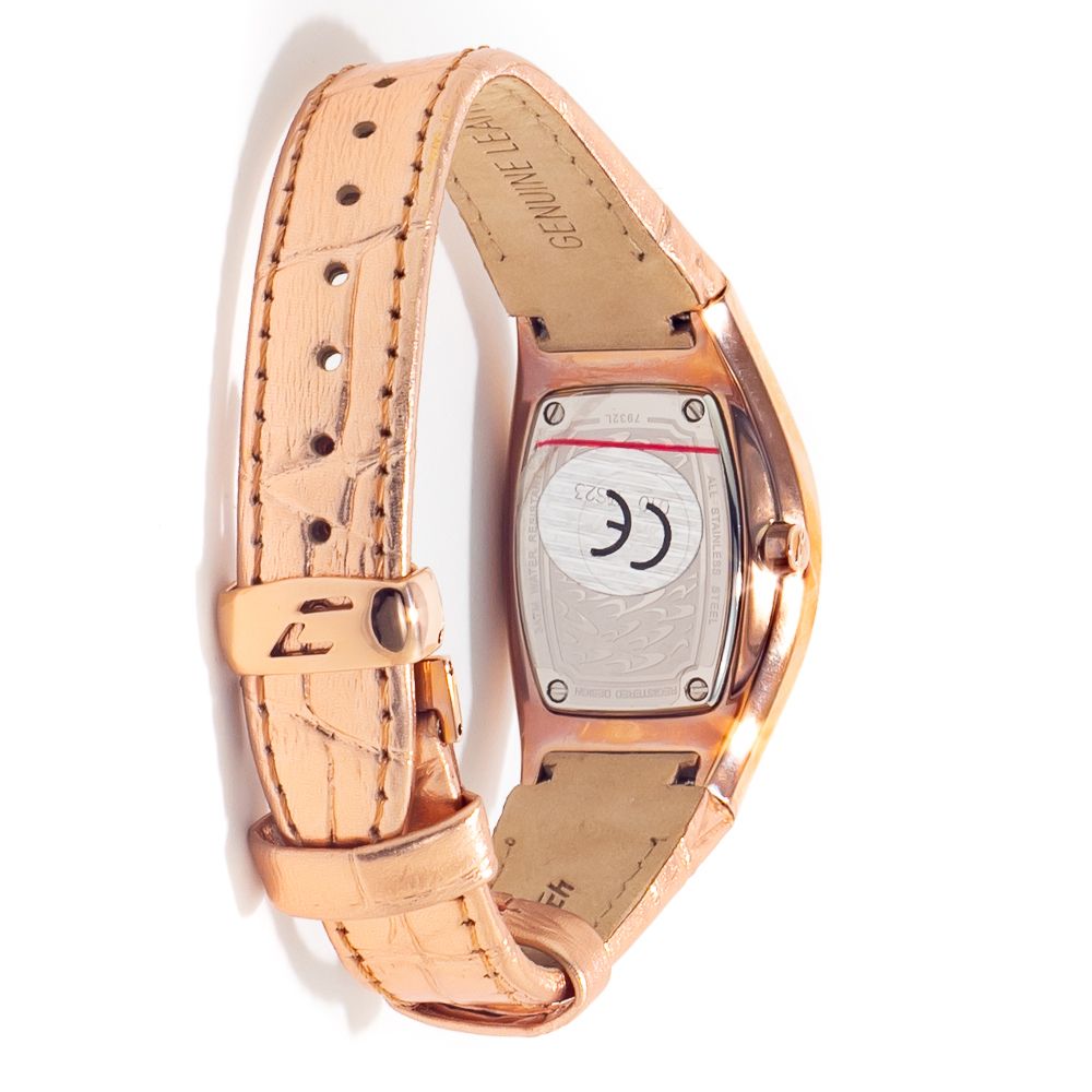 Chronotech Multicolor Leather Dress Women's Watch