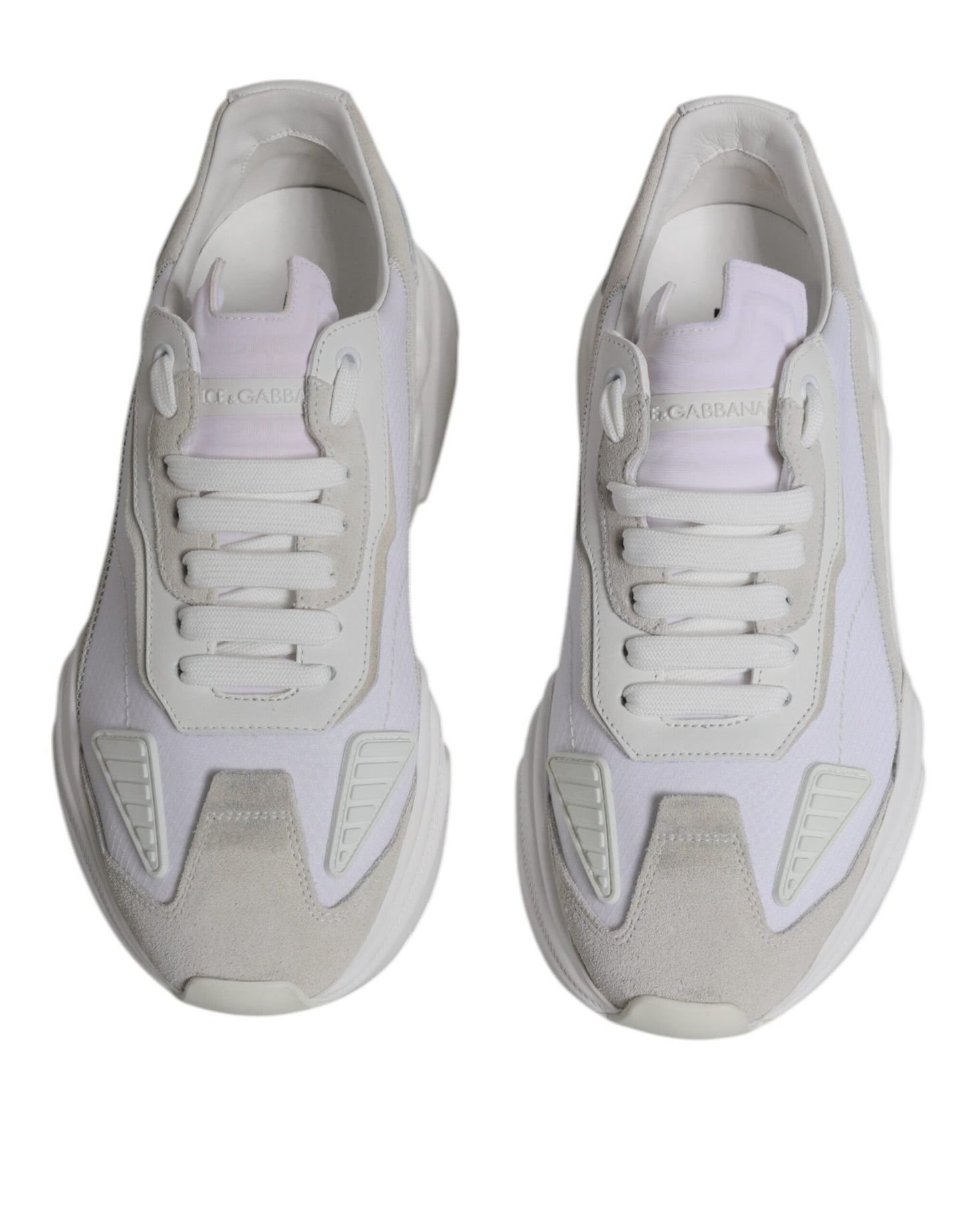 Dolce & Gabbana White Leather Daymaster Low Top Sneakers Men's Shoes
