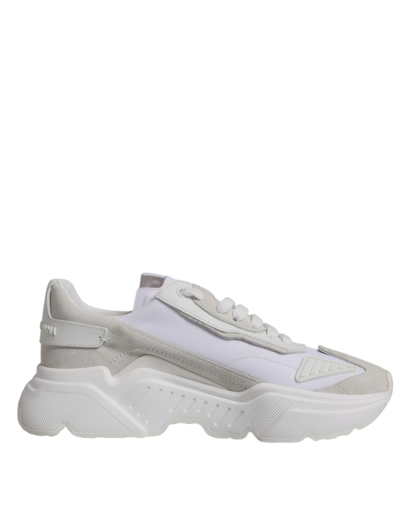 Dolce & Gabbana White Leather Daymaster Low Top Sneakers Men's Shoes