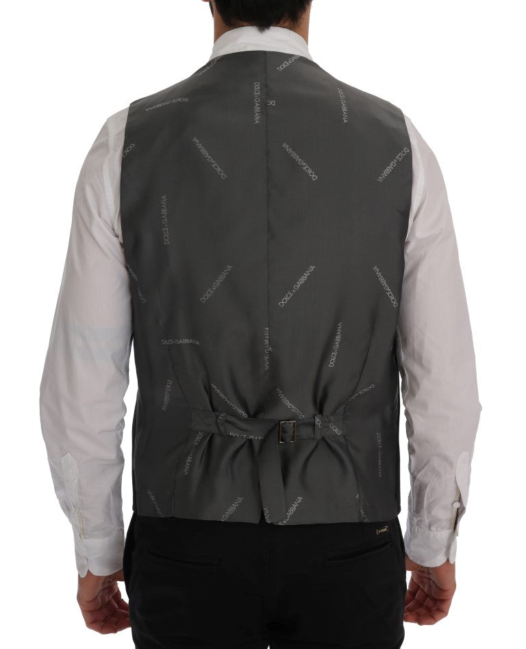 Dolce & Gabbana Black STAFF Cotton Rayon Men's Vest