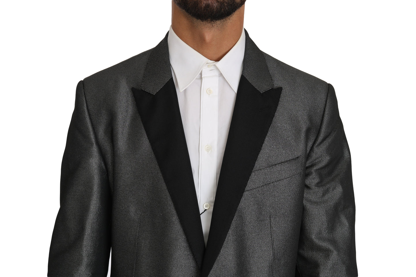 Dolce & Gabbana Gray Patterned MARTINI 2 Piece Men's Suit