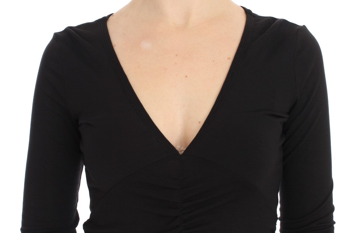 Versace Jeans Black Stretch Longsleeve Women's Sweater