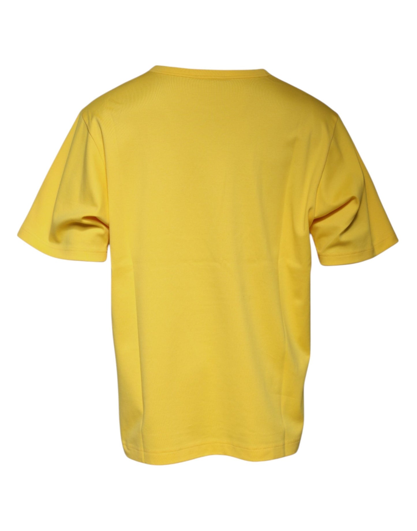 Dolce & Gabbana Yellow Crew Neck Short Sleeves Men's T-shirt