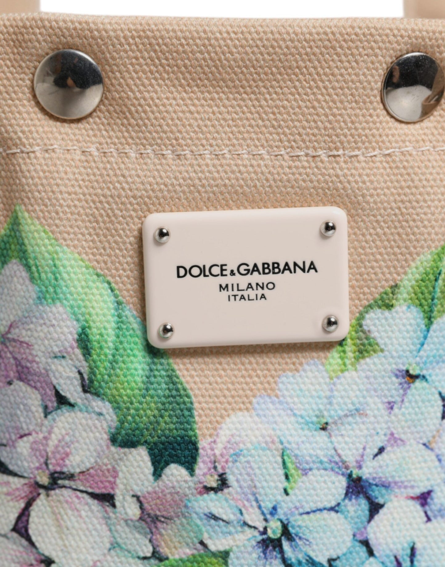 Dolce & Gabbana Multicolor Floral Canvas TANIA Top Handle Tote Women's Bag (Pre-Owned)