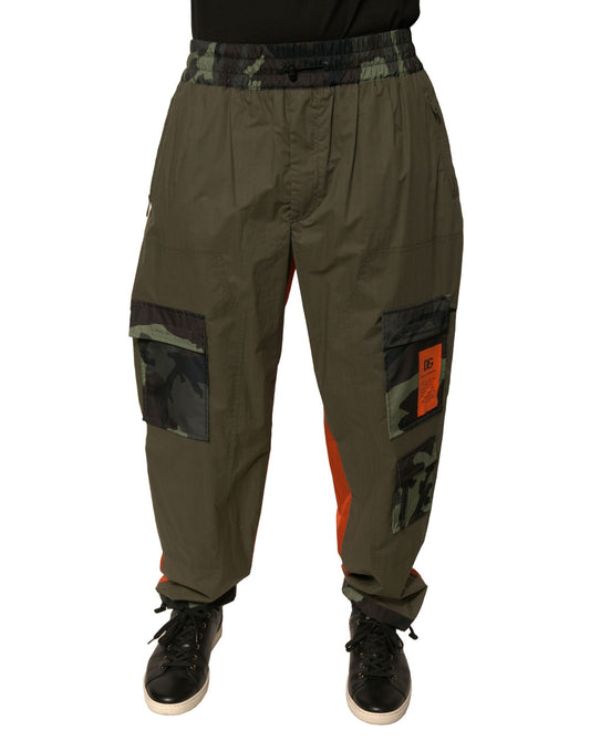 Dolce & Gabbana Multicolor Camouflage Jogger Cargo Men's Pants