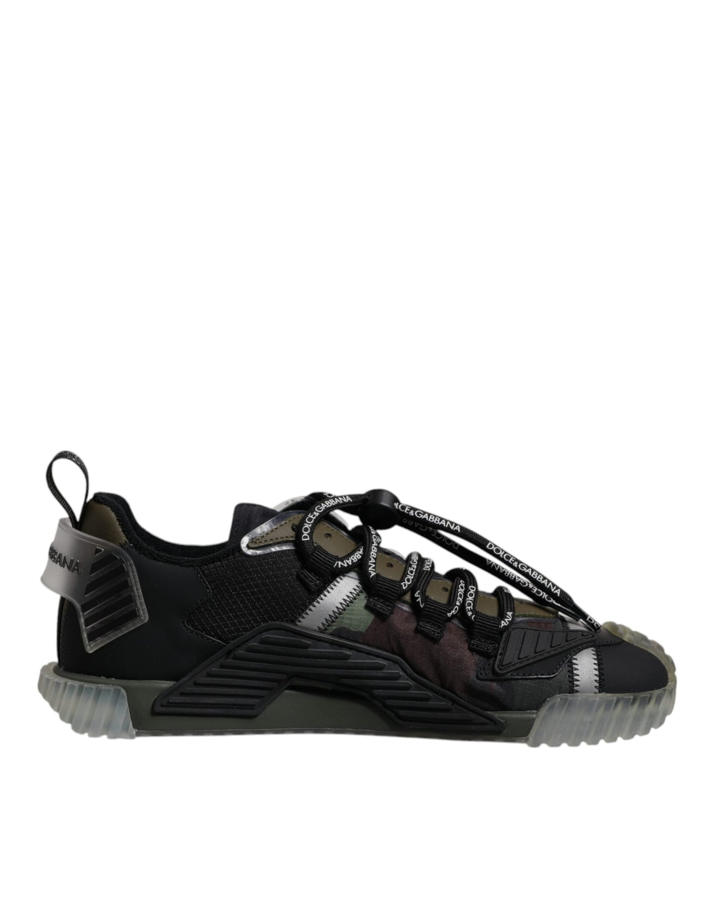 Dolce & Gabbana Black Green Camo NS1 Low Top Sneakers Men's Shoes (Pre-Owned)