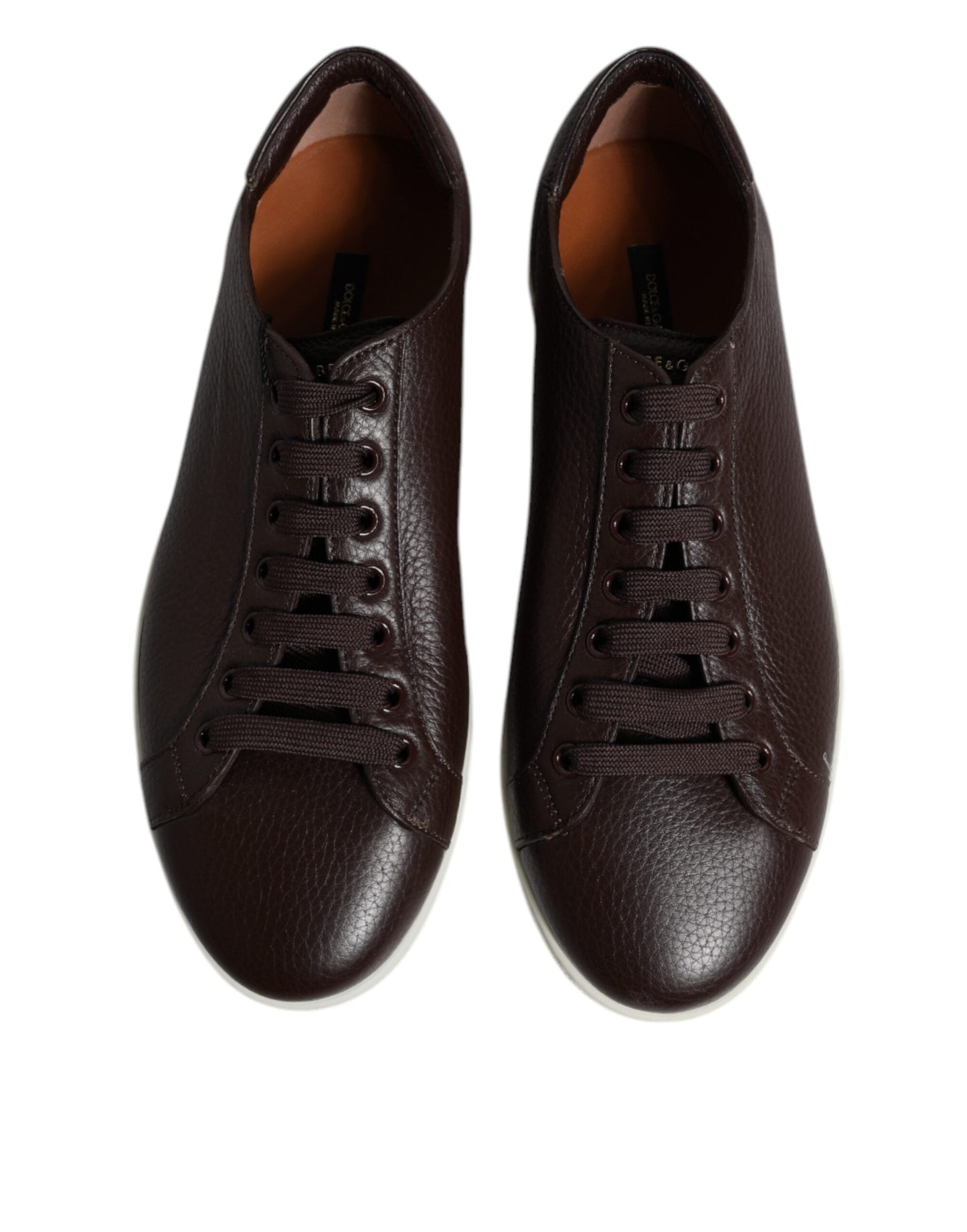 Dolce & Gabbana Brown Low Top Men Saint Tropez Sneakers Men's Shoes