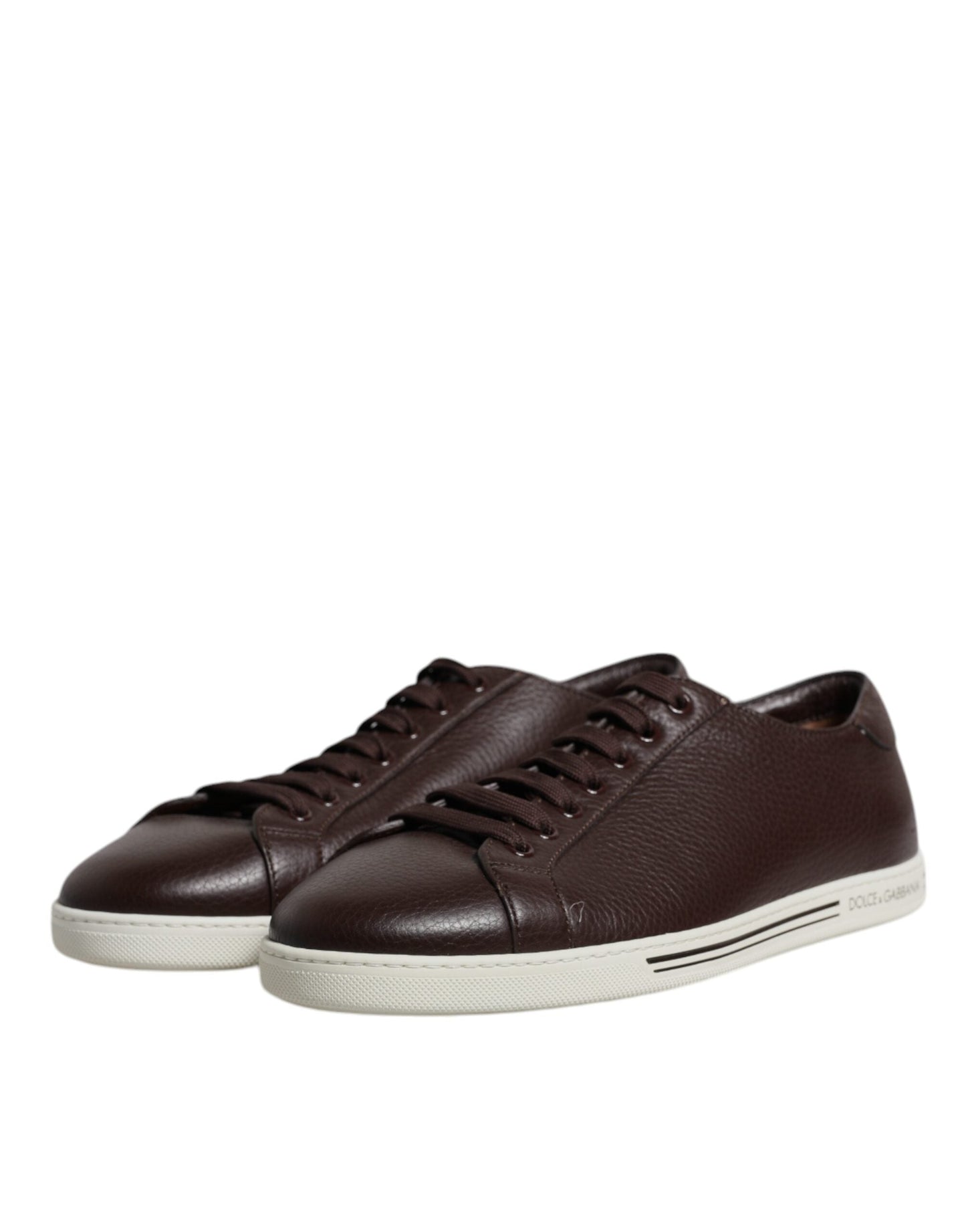 Dolce & Gabbana Brown Low Top Men Saint Tropez Sneakers Men's Shoes