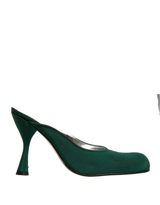 Dolce & Gabbana Green Suede Leather High Heel Pumps Women's Shoes (Pre-Owned)