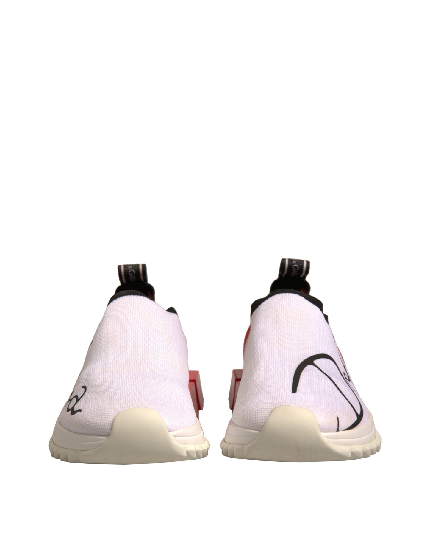 Dolce & Gabbana White Red Low Top Sorrento Sneakers Women's Shoes (Pre-Owned)