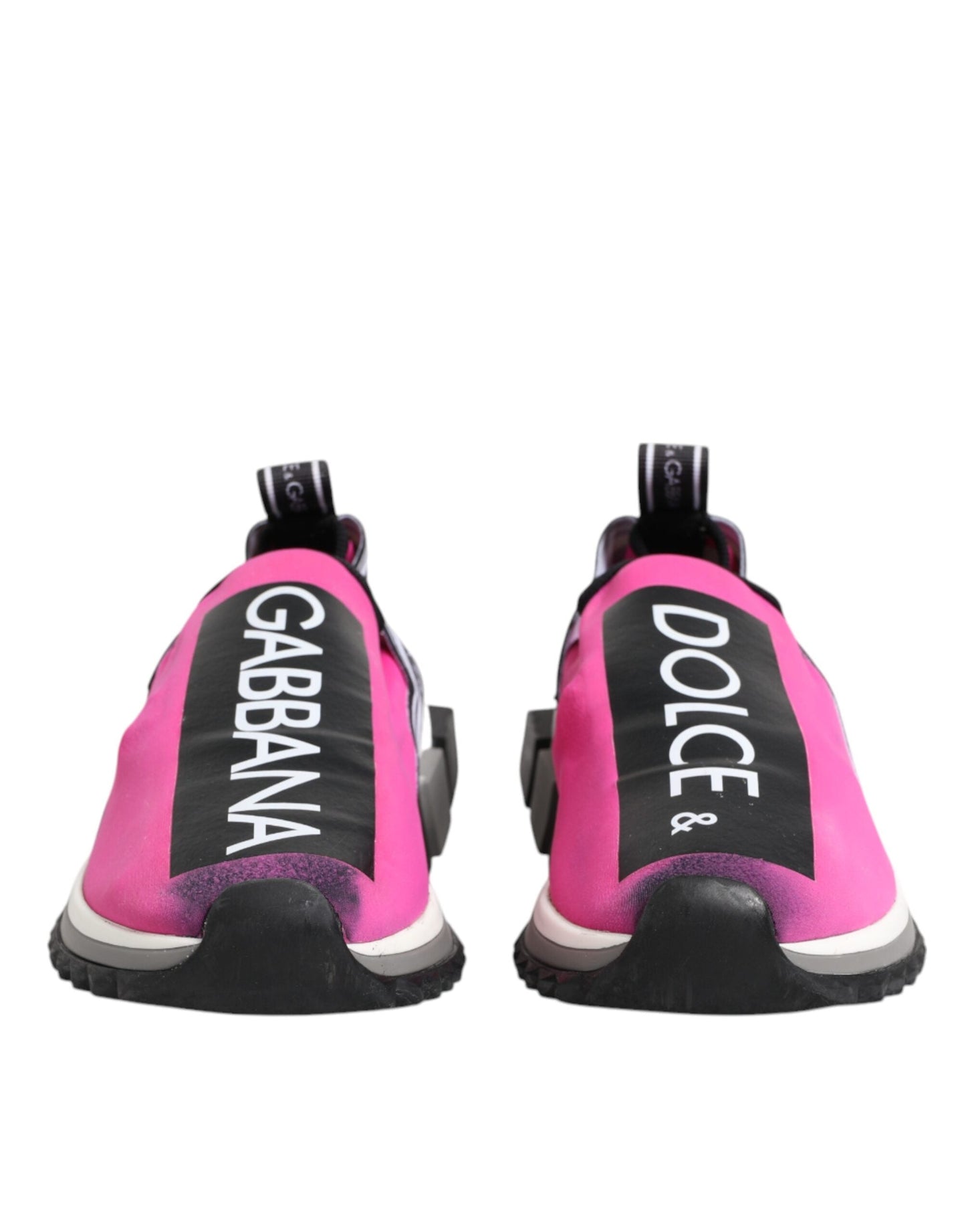Dolce & Gabbana Fuchsia White Slip On Sorrento Sneakers Women's Shoes (Pre-Owned)