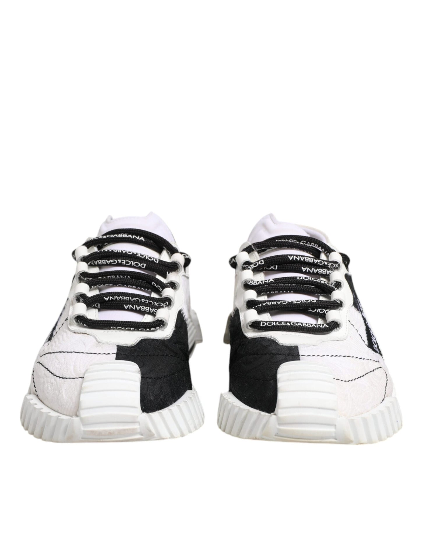 Dolce & Gabbana White Black NS1 Low Top Sneakers Women's Shoes (Pre-Owned)