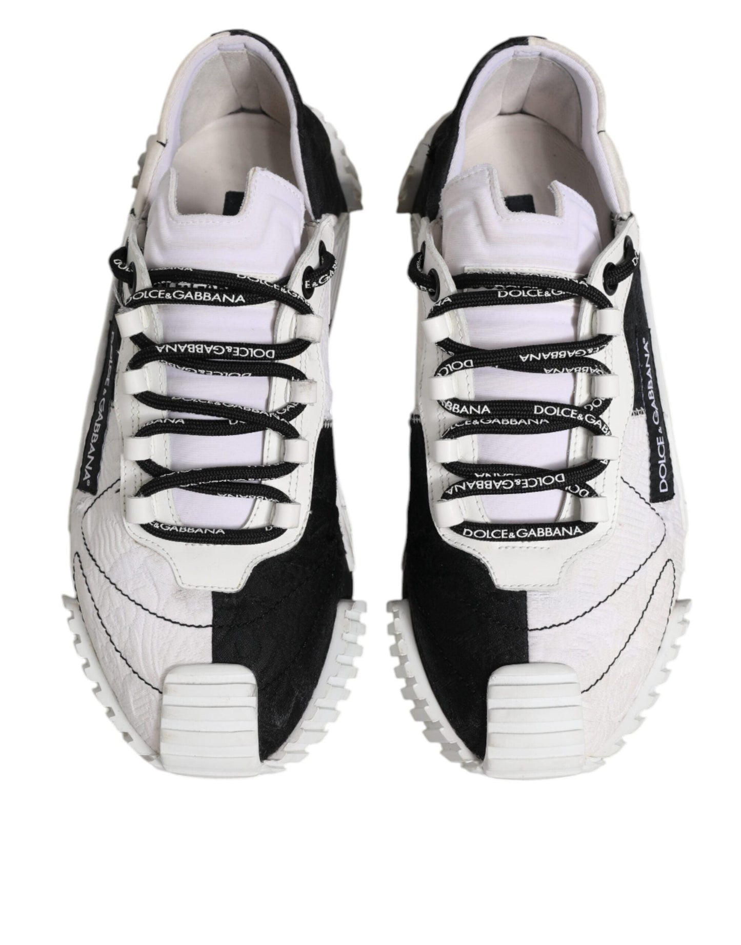 Dolce & Gabbana White Black NS1 Low Top Sneakers Women's Shoes (Pre-Owned)