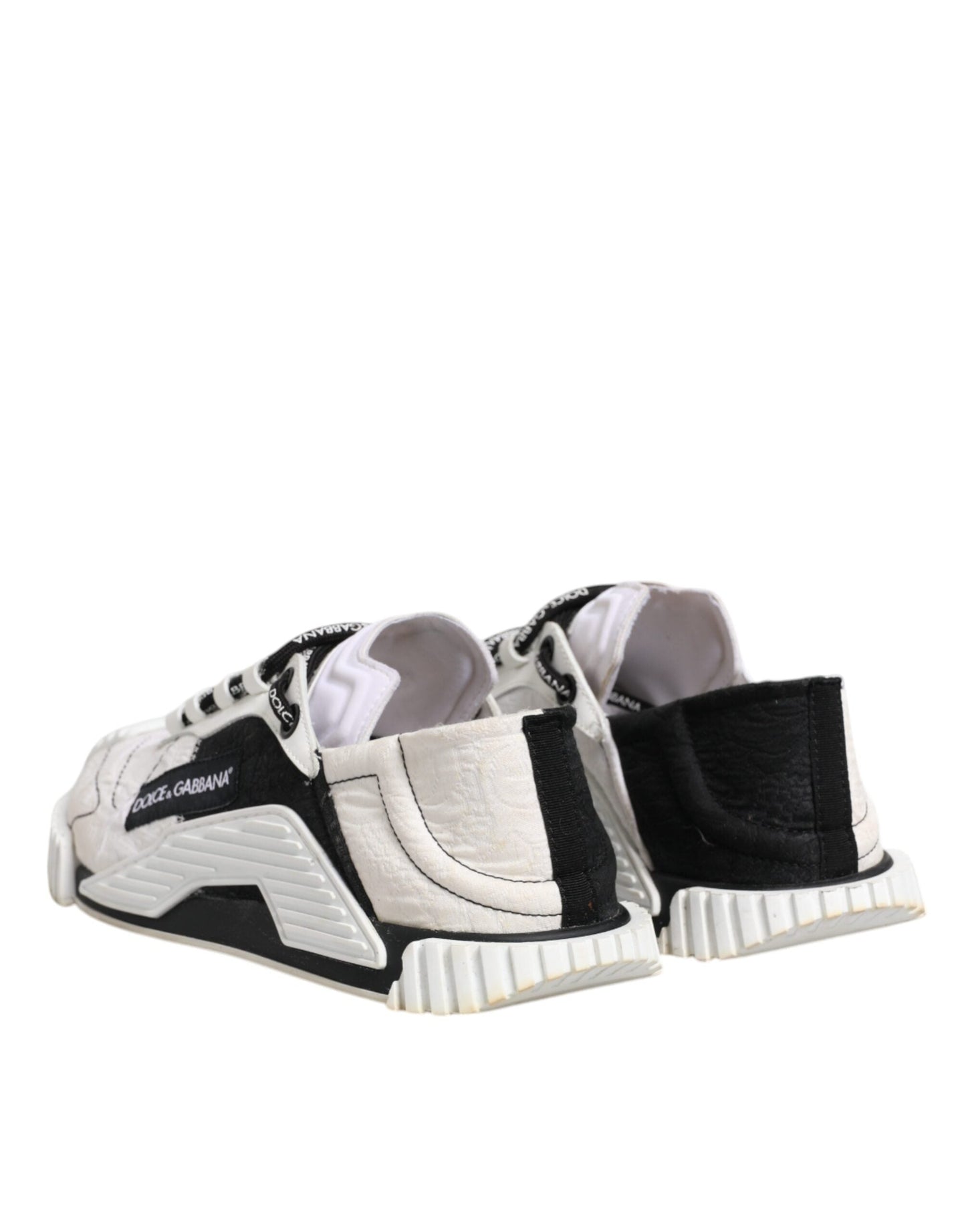 Dolce & Gabbana White Black NS1 Low Top Sneakers Women's Shoes (Pre-Owned)