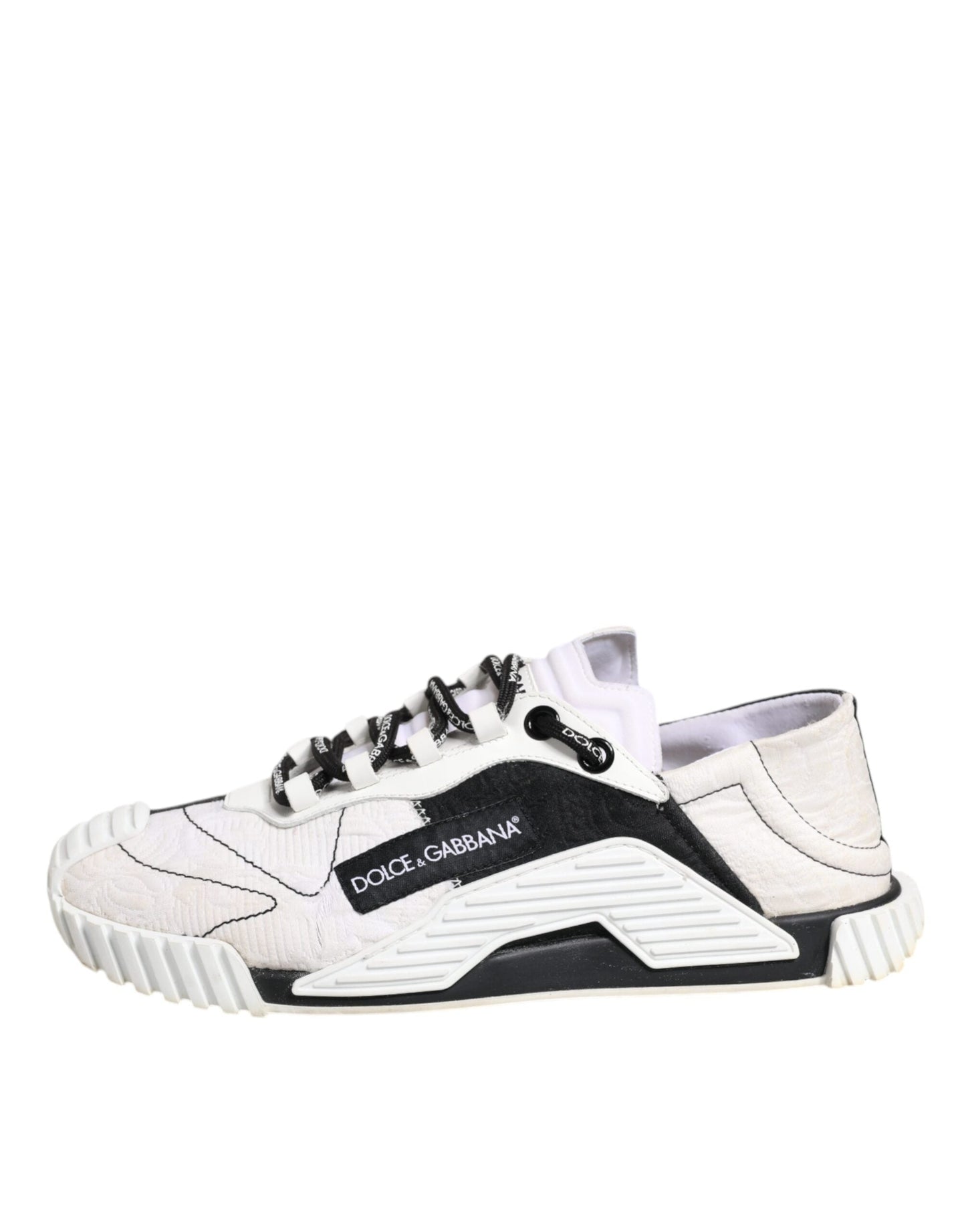 Dolce & Gabbana White Black NS1 Low Top Sneakers Women's Shoes (Pre-Owned)
