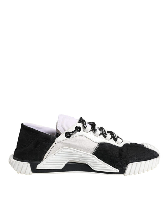 Dolce & Gabbana White Black NS1 Low Top Sneakers Women's Shoes (Pre-Owned)