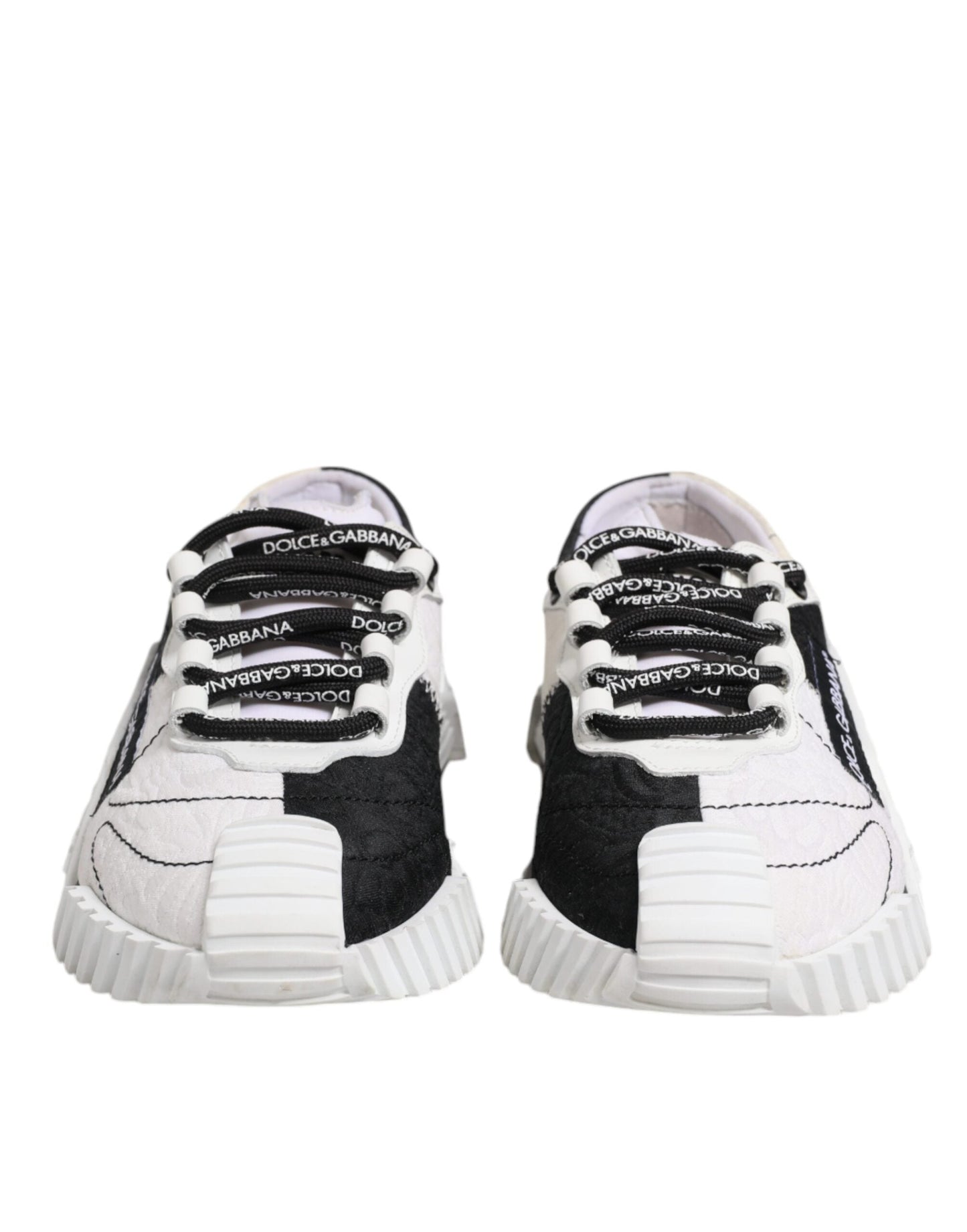 Dolce & Gabbana White Black NS1 Low Top Sneakers Women's Shoes (Pre-Owned)