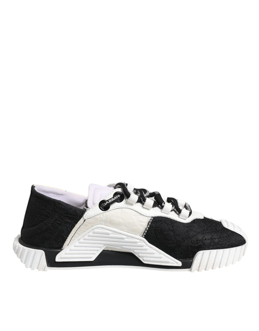 Dolce & Gabbana White Black NS1 Low Top Sneakers Women's Shoes (Pre-Owned)