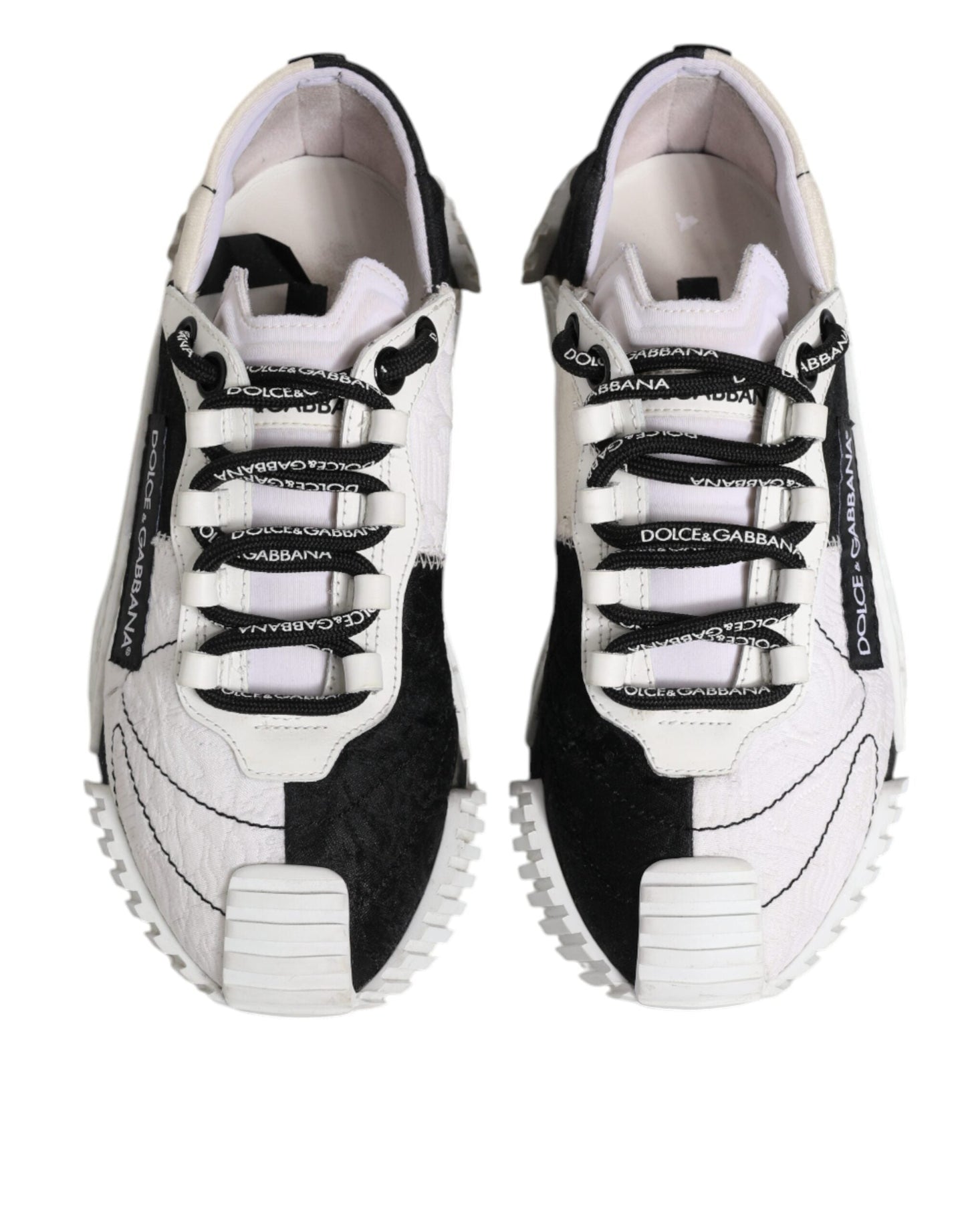 Dolce & Gabbana White Black NS1 Low Top Sneakers Women's Shoes (Pre-Owned)
