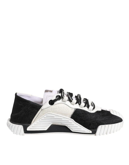 Dolce & Gabbana White Black NS1 Low Top Sneakers Women's Shoes (Pre-Owned)