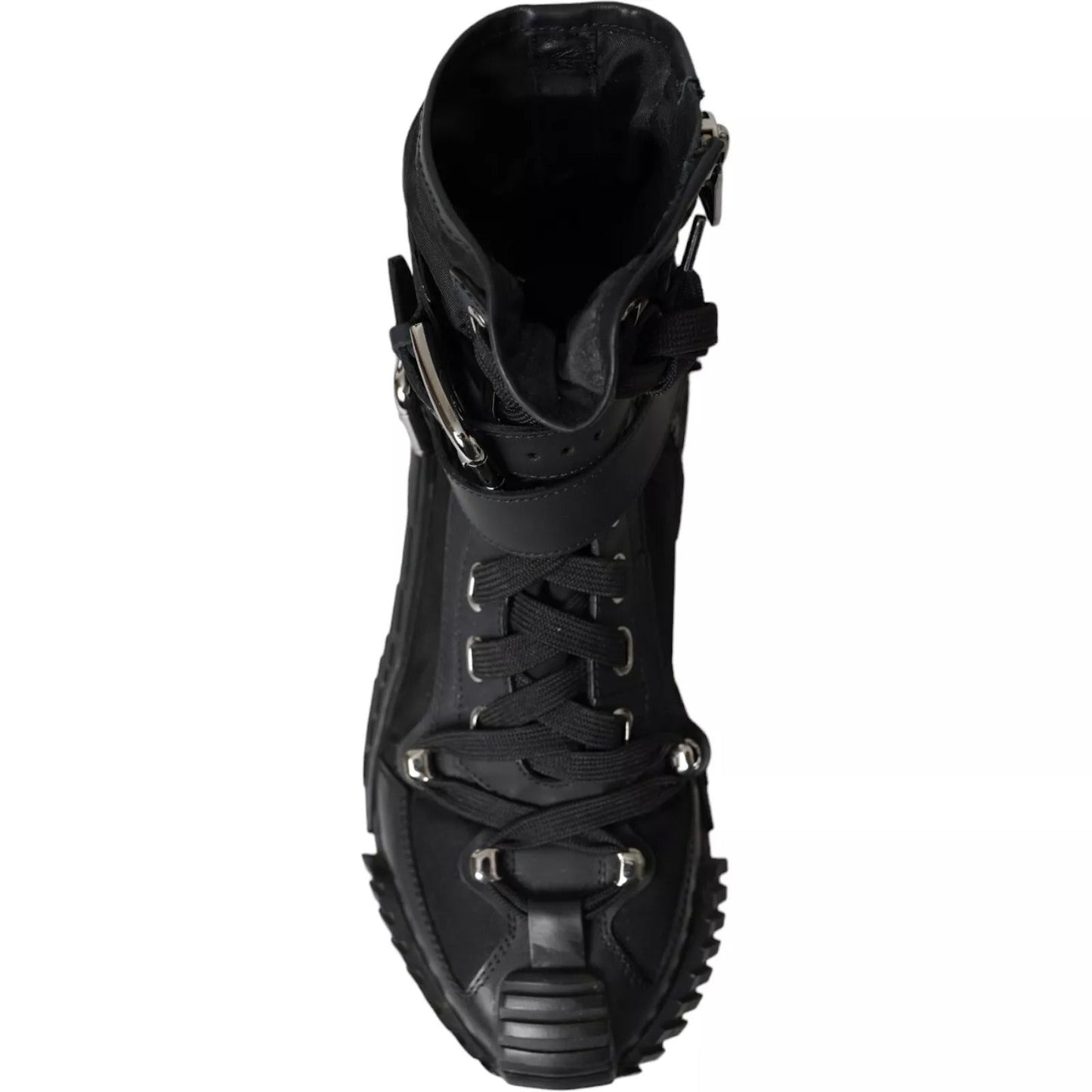 Dolce & Gabbana Black Nylon NS1 High Top Sneakers Women's Shoes (Pre-Owned)