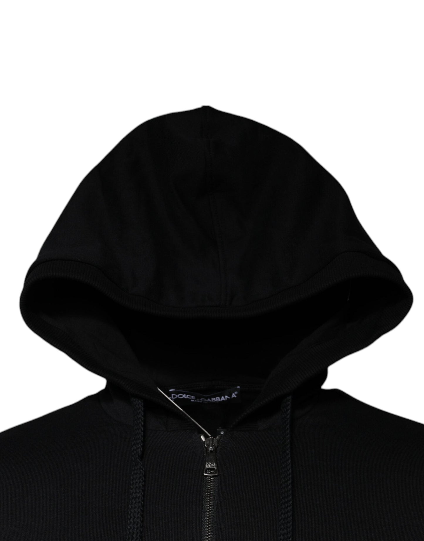 Dolce & Gabbana Black Logo Full Zip Hooded Sweatshirt Men's Sweater (Pre-Owned)