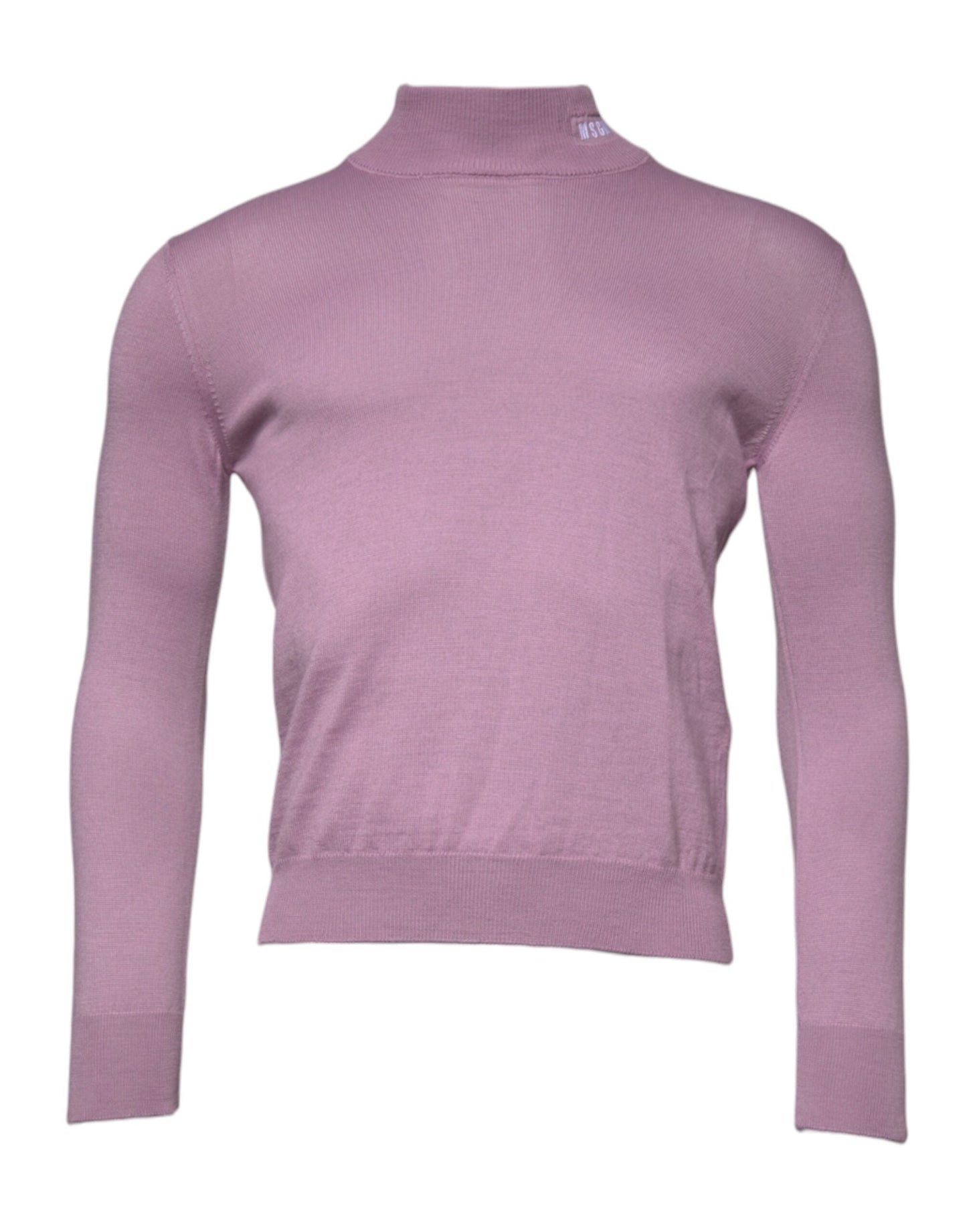 MSGM Purple Wool Knit Turtle Neck Long Sleeve Pullover Men's Sweater (Pre-Owned)