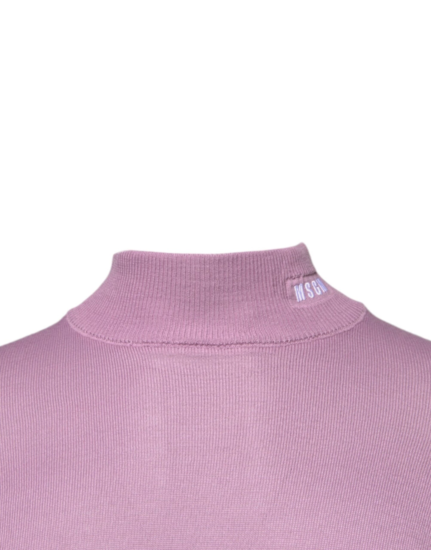 MSGM Purple Wool Knit Turtle Neck Long Sleeve Pullover Men's Sweater (Pre-Owned)
