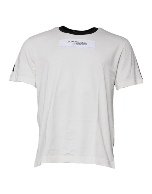Dolce & Gabbana Multicolor Camouflage Crew Neck Men's T-shirt