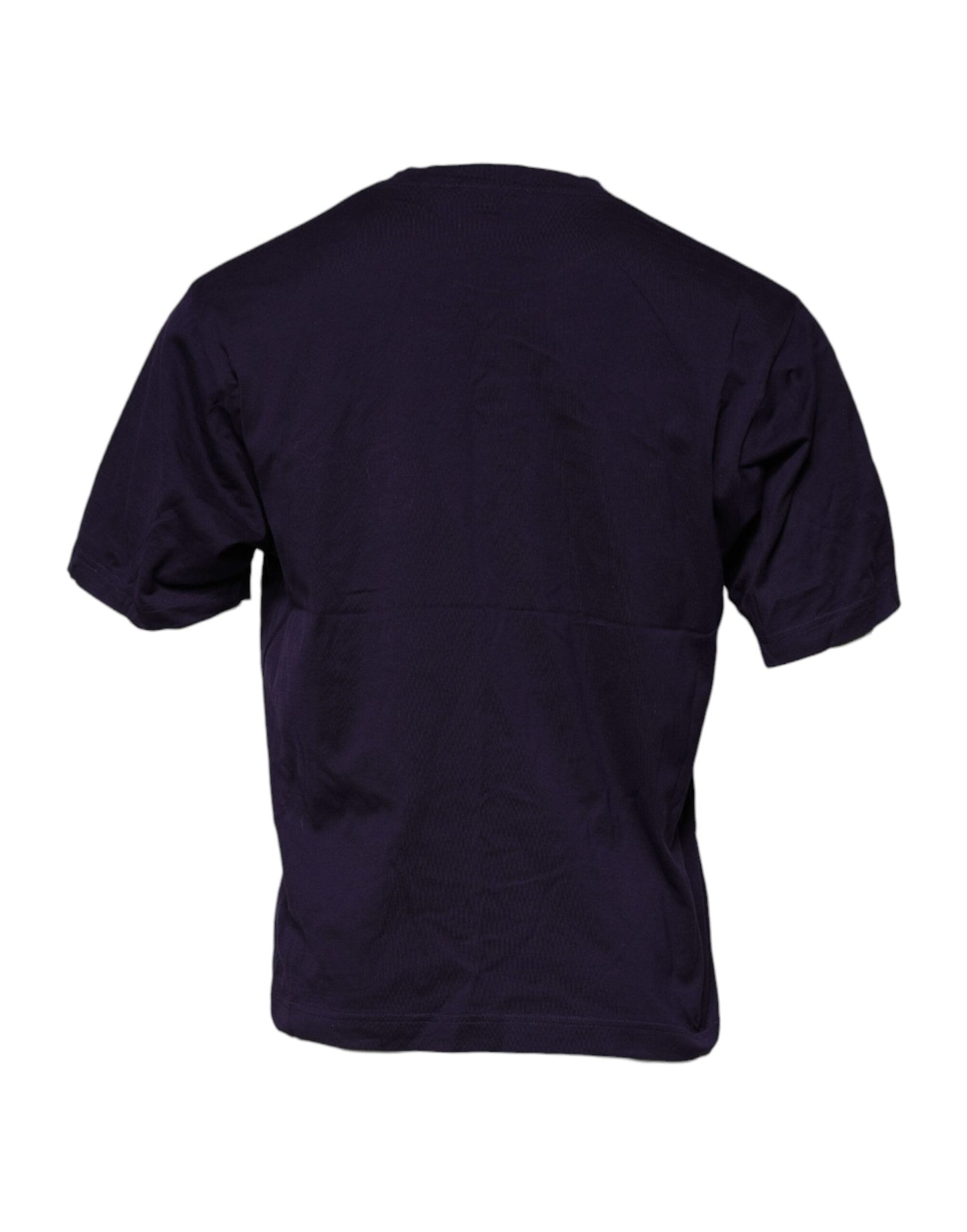 Dolce & Gabbana Purple DG Logo Cotton Crew Neck Men's T-shirt
