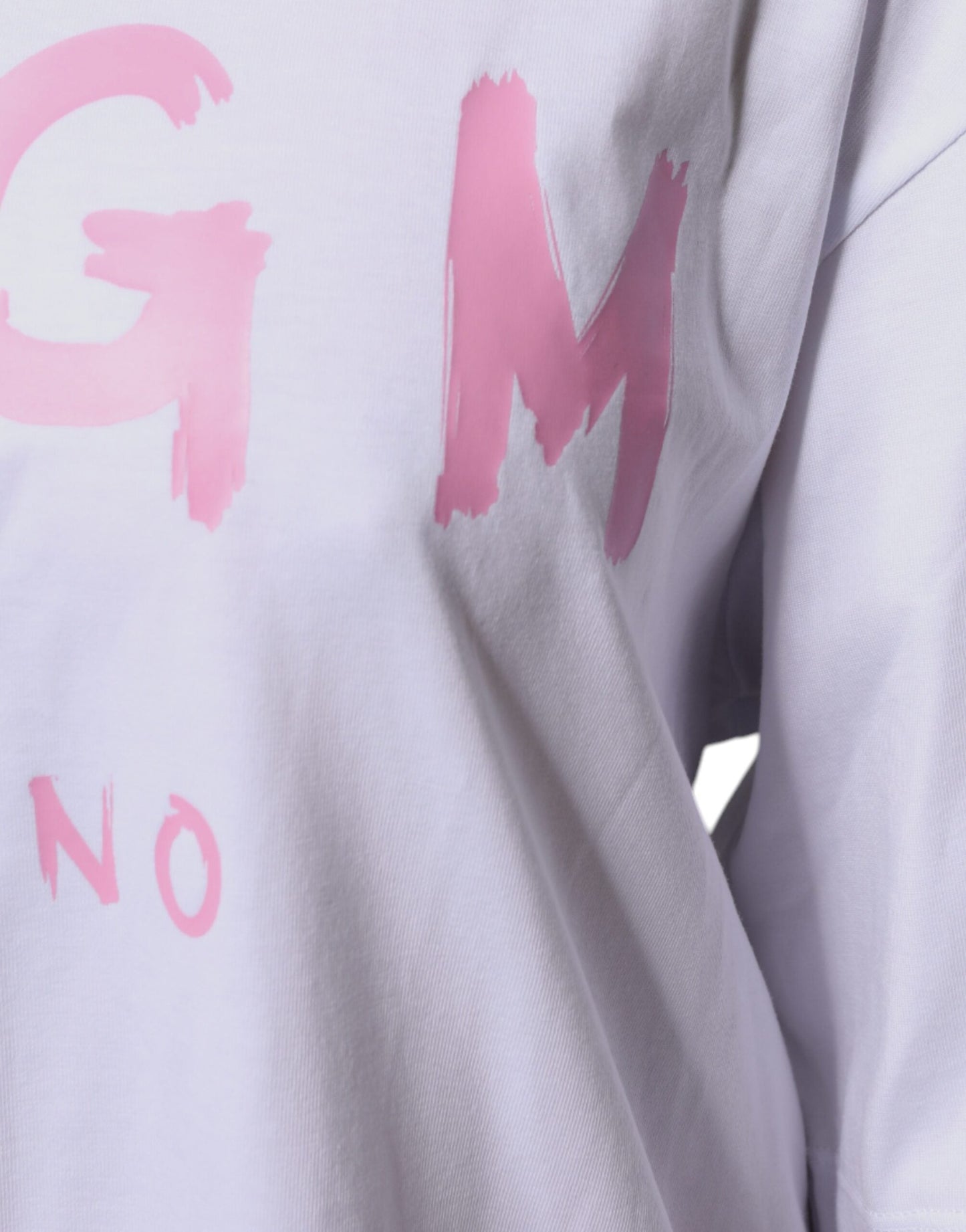 MSGM White Logo Print Cotton T-shirt Short Sleeves Mini Women's Dress (Pre-Owned)