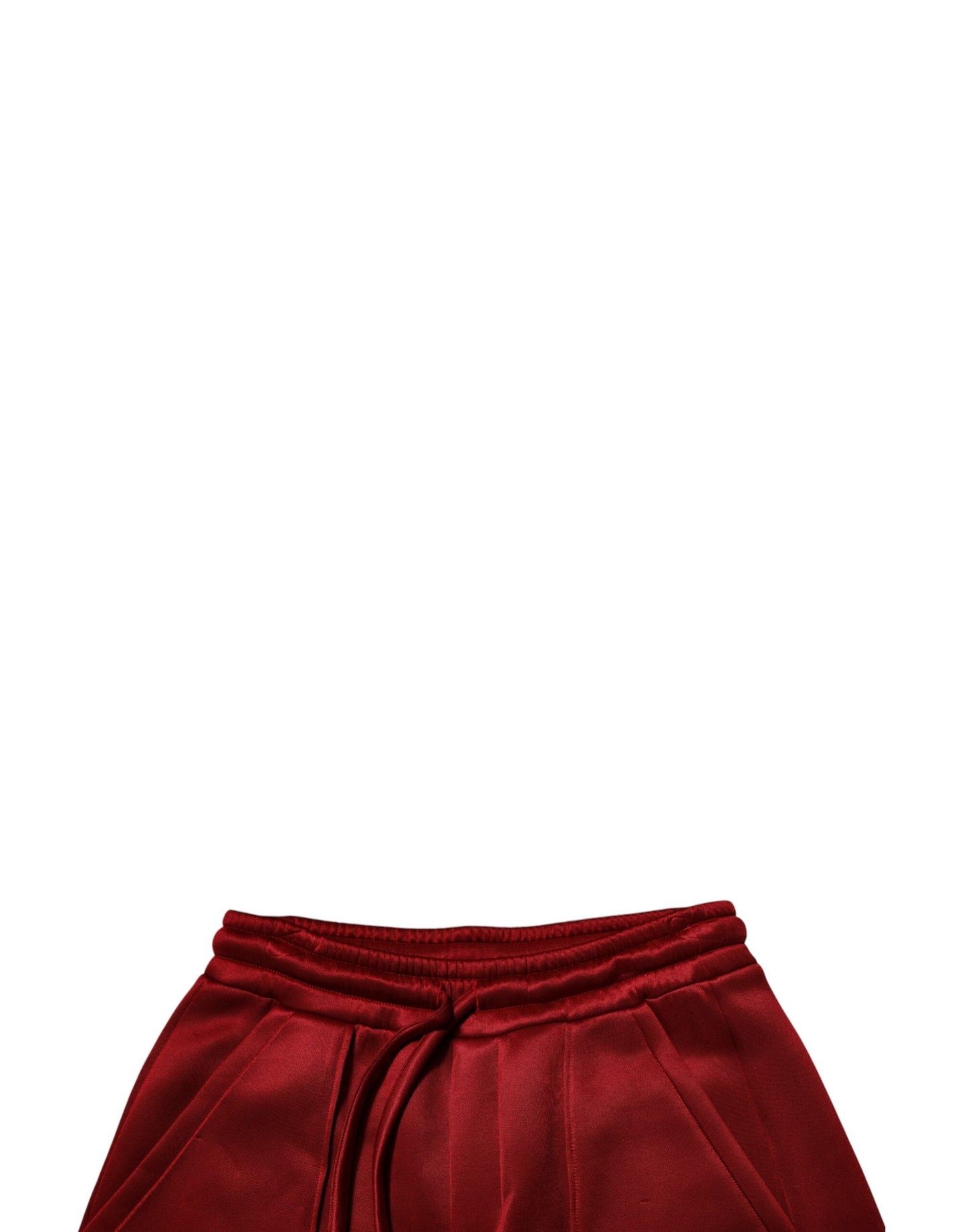 Dolce & Gabbana Maroon Viscose Nylon Mid Waist Bermuda Men's Shorts (Pre-Owned)