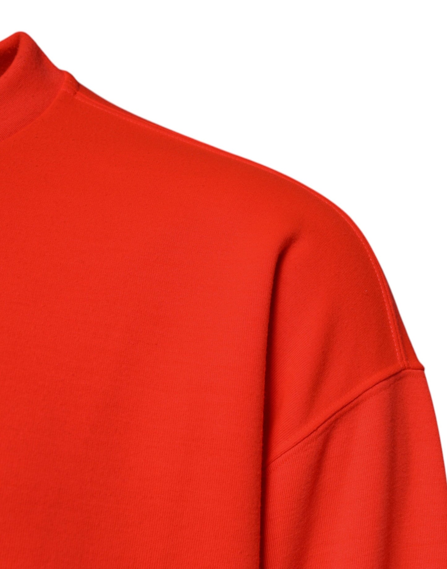Dolce & Gabbana Red Logo Polyester Crew Neck Sweatshirt Men's Sweater (Pre-Owned)