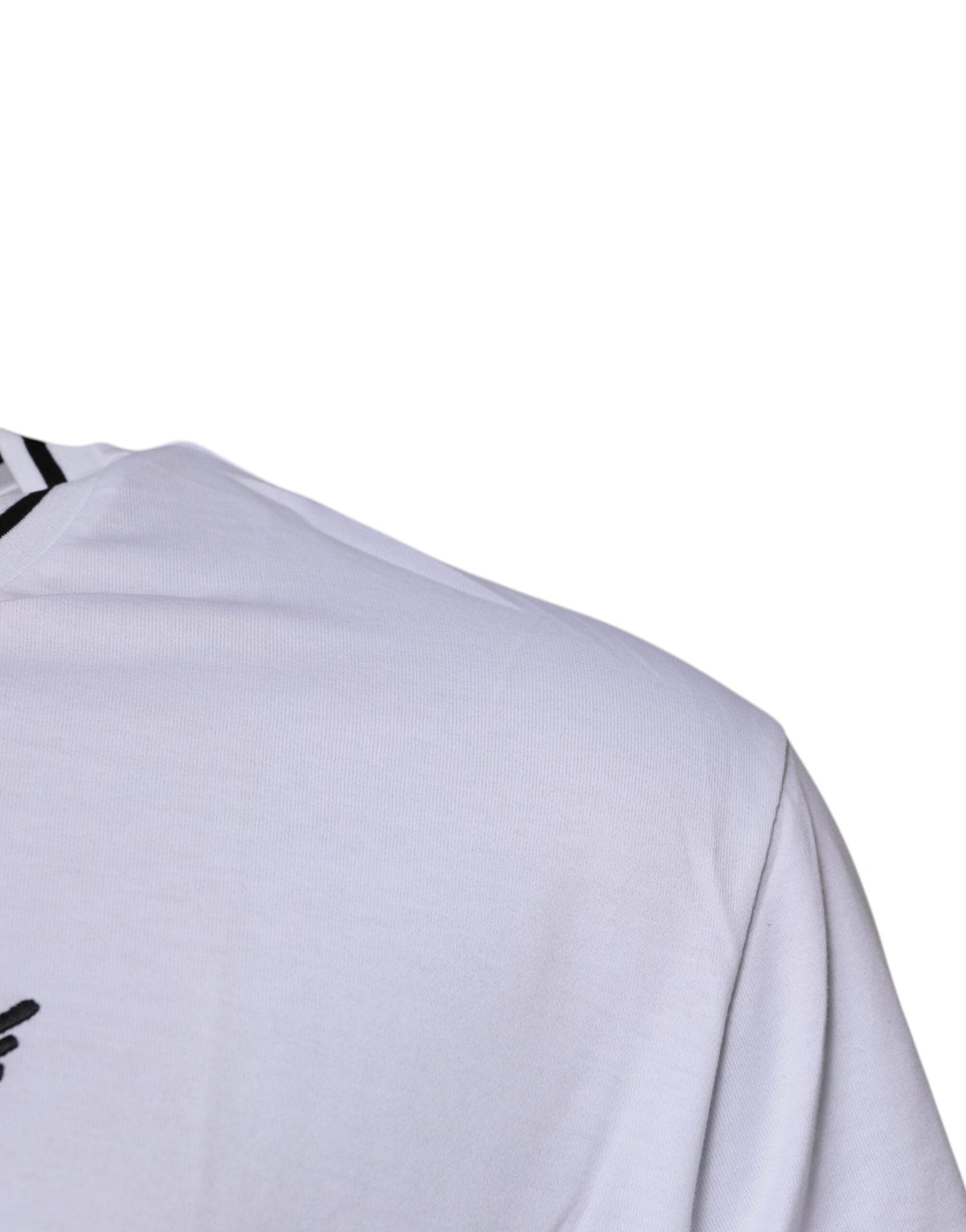 Dolce & Gabbana White Sacred Heart Short Sleeve Men's T-shirt