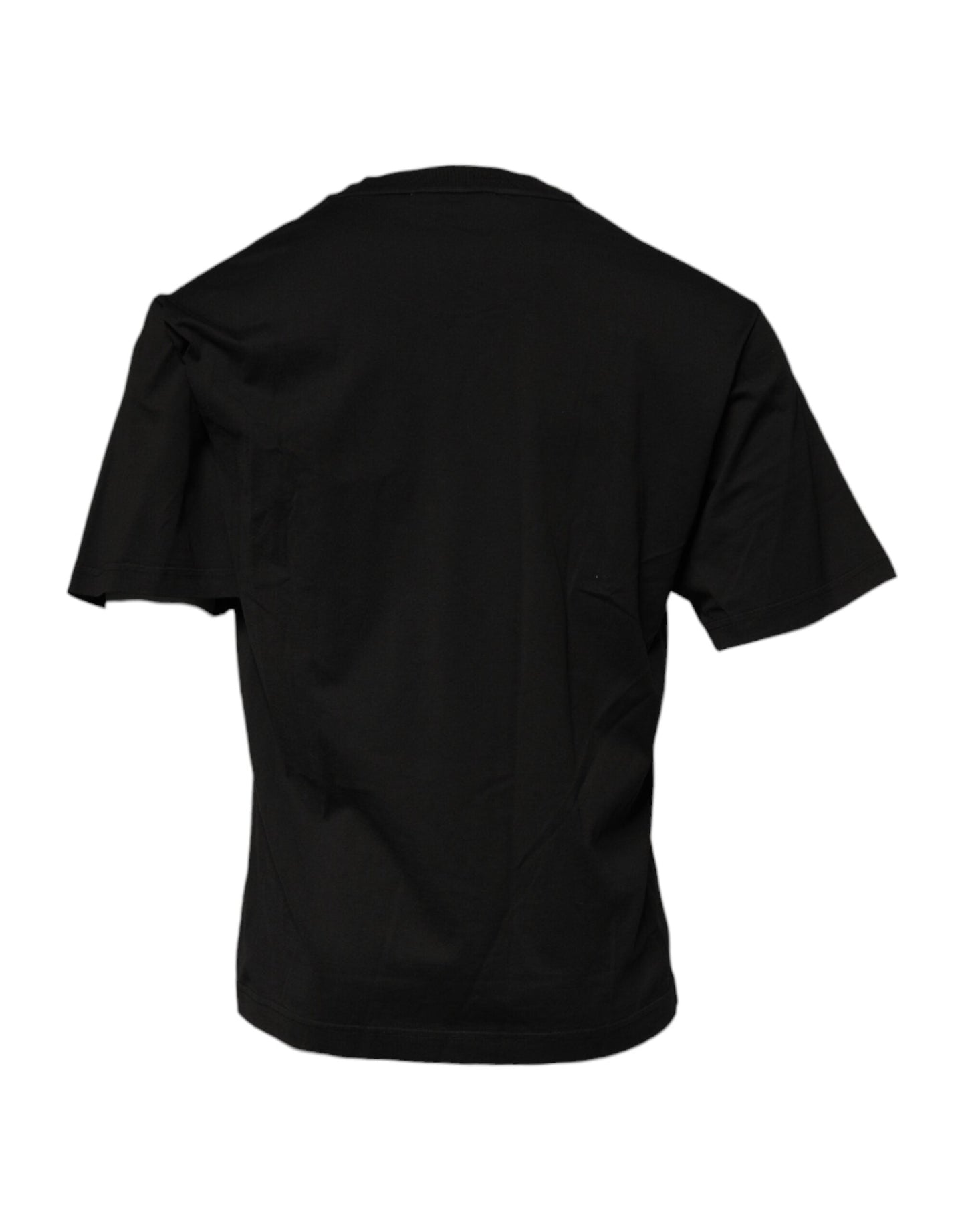 Dolce & Gabbana Black DG Logo Cotton Crew Neck Men's T-shirt