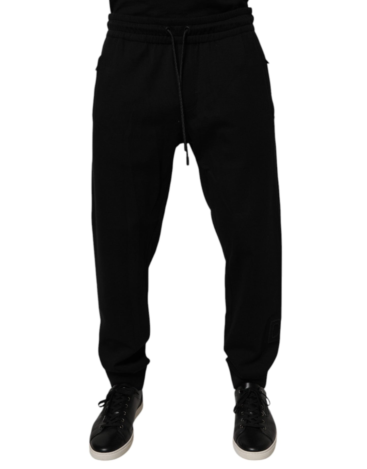 Dolce & Gabbana Black Cotton Jogger Jogging Men's Pants (Pre-Owned)