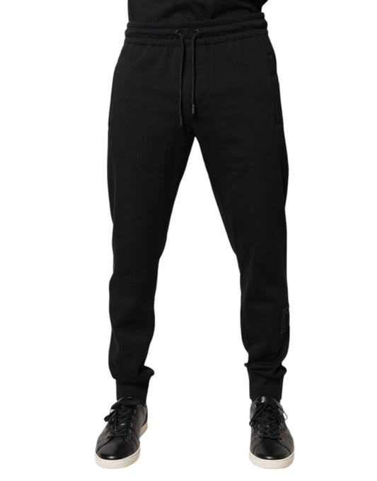 Dolce & Gabbana Black Cotton Jogger Jogging Men's Pants (Pre-Owned)