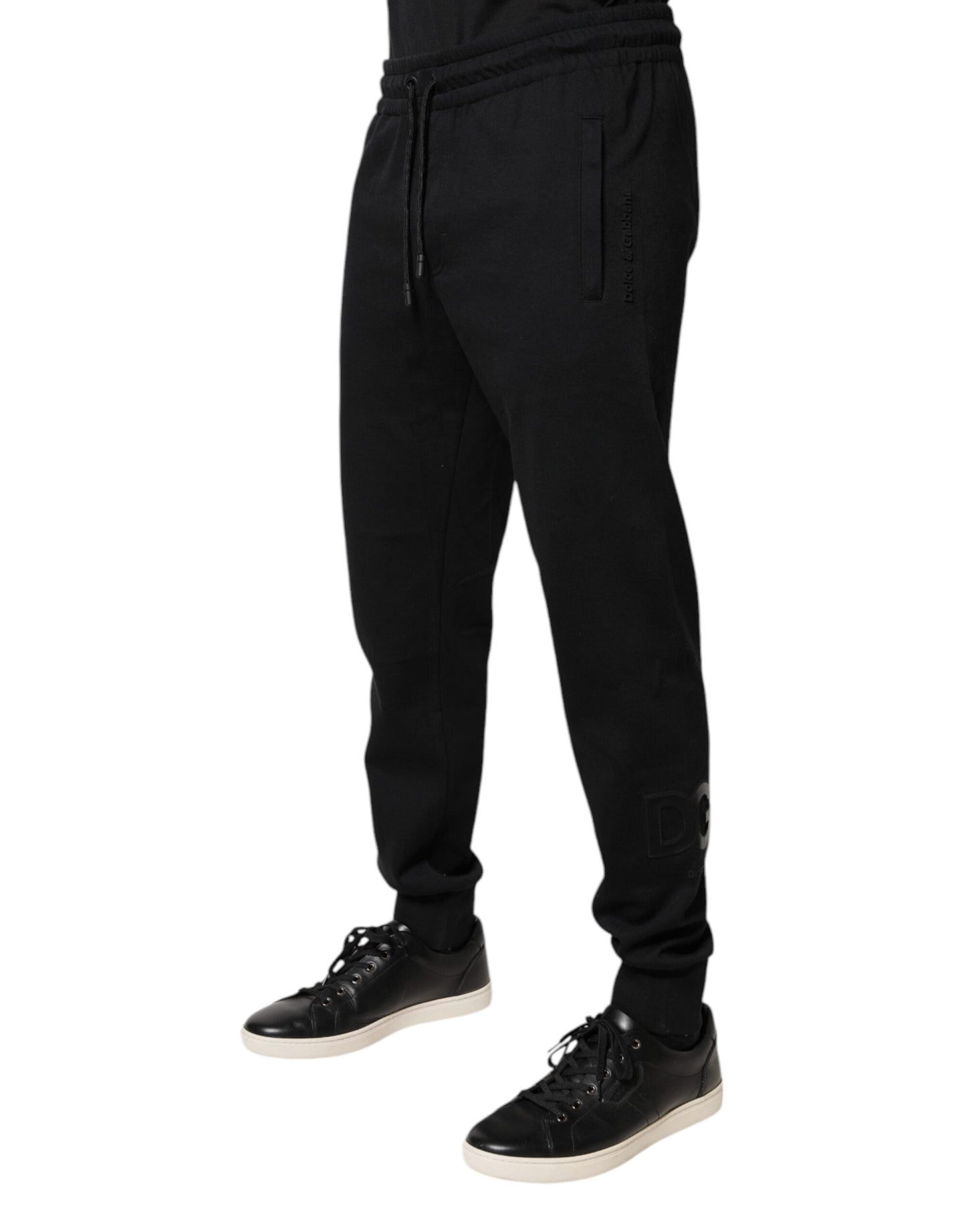 Dolce & Gabbana Black Cotton Jogger Jogging Men's Pants (Pre-Owned)