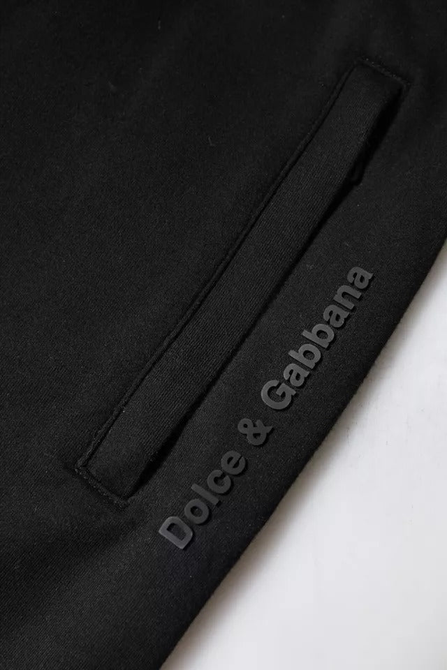 Dolce & Gabbana Black Cotton Jogger Jogging Men's Pants (Pre-Owned)