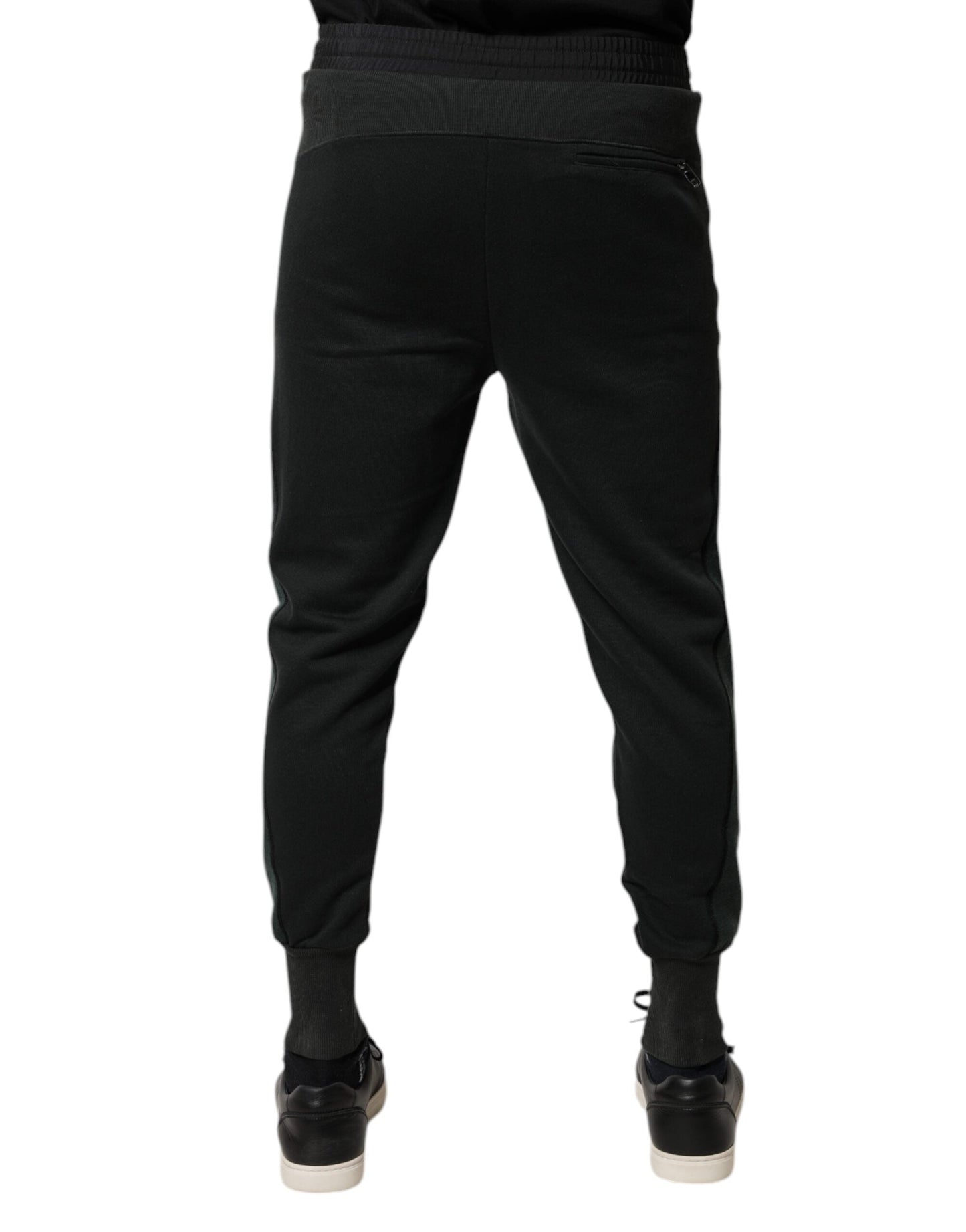 Dolce & Gabbana Black Cotton Blend Jogger SweatMen's Men's Pants (Pre-Owned)