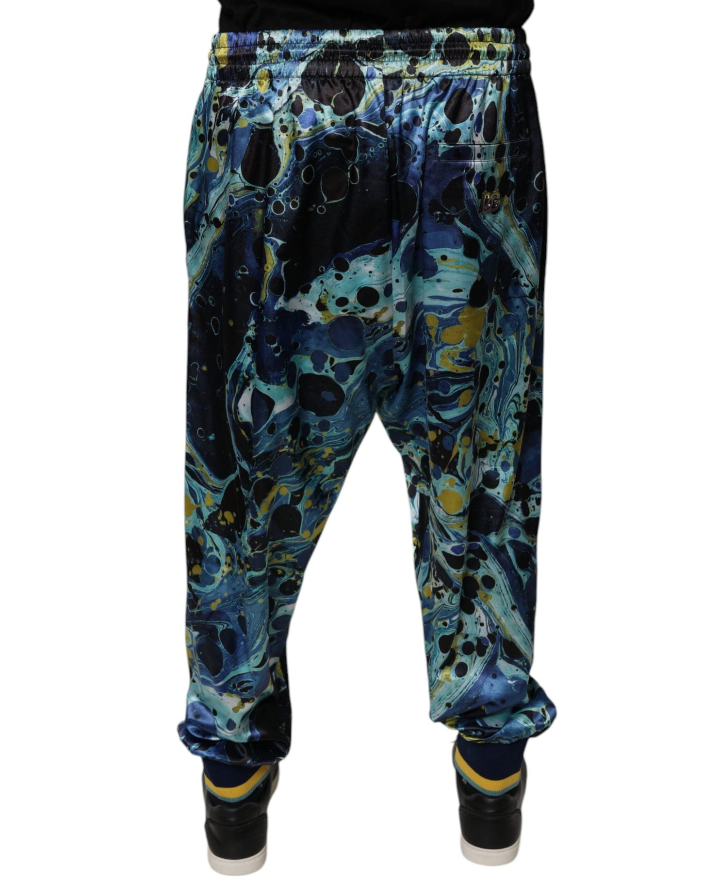 Dolce & Gabbana Multicolor Marble Print Jogger Men SweatMen's Men's Pants