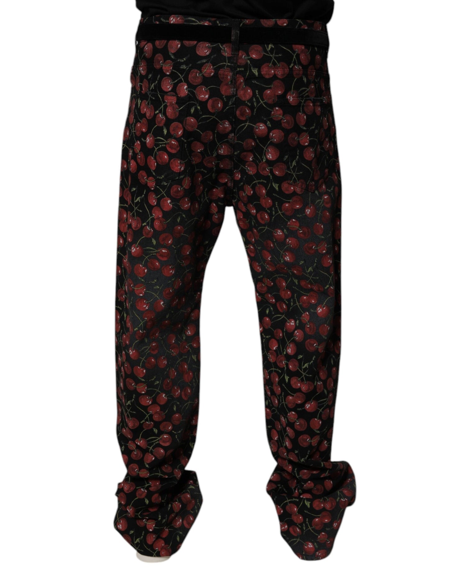 Dolce & Gabbana Black Cherry Cotton Straight Men Denim Men's Jeans
