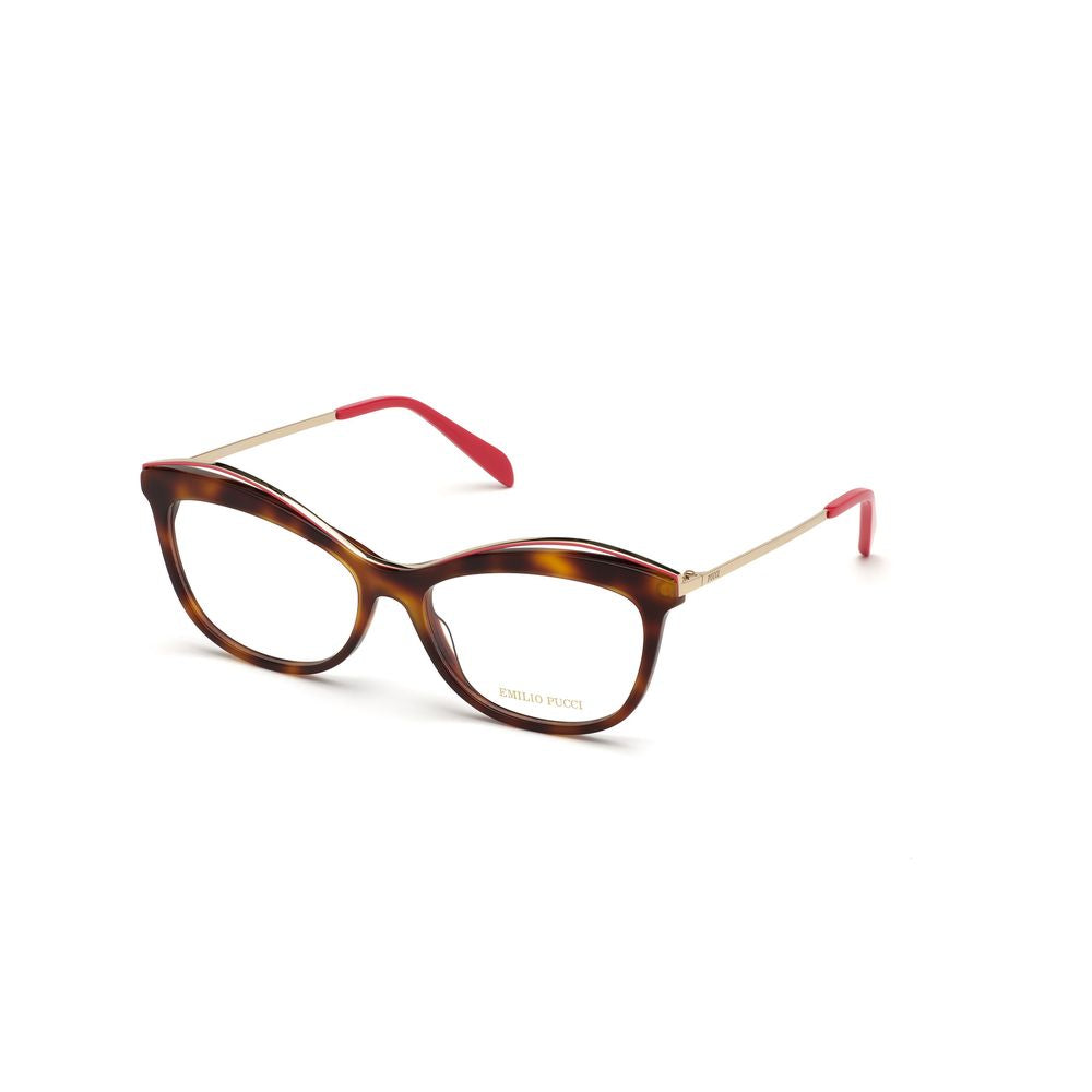Emilio Pucci Brown Acetate Glasses Women's (Frames)