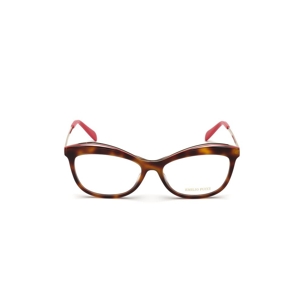 Emilio Pucci Brown Acetate Glasses Women's (Frames)