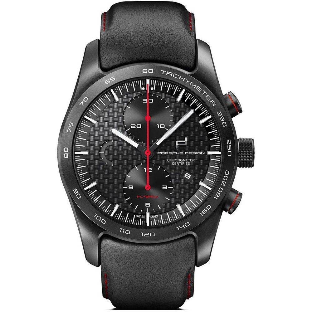 Porsche Design Black Leather Sport Men's Watch