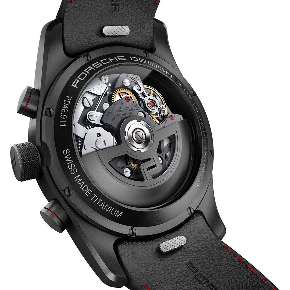 Porsche Design Black Leather Sport Men's Watch