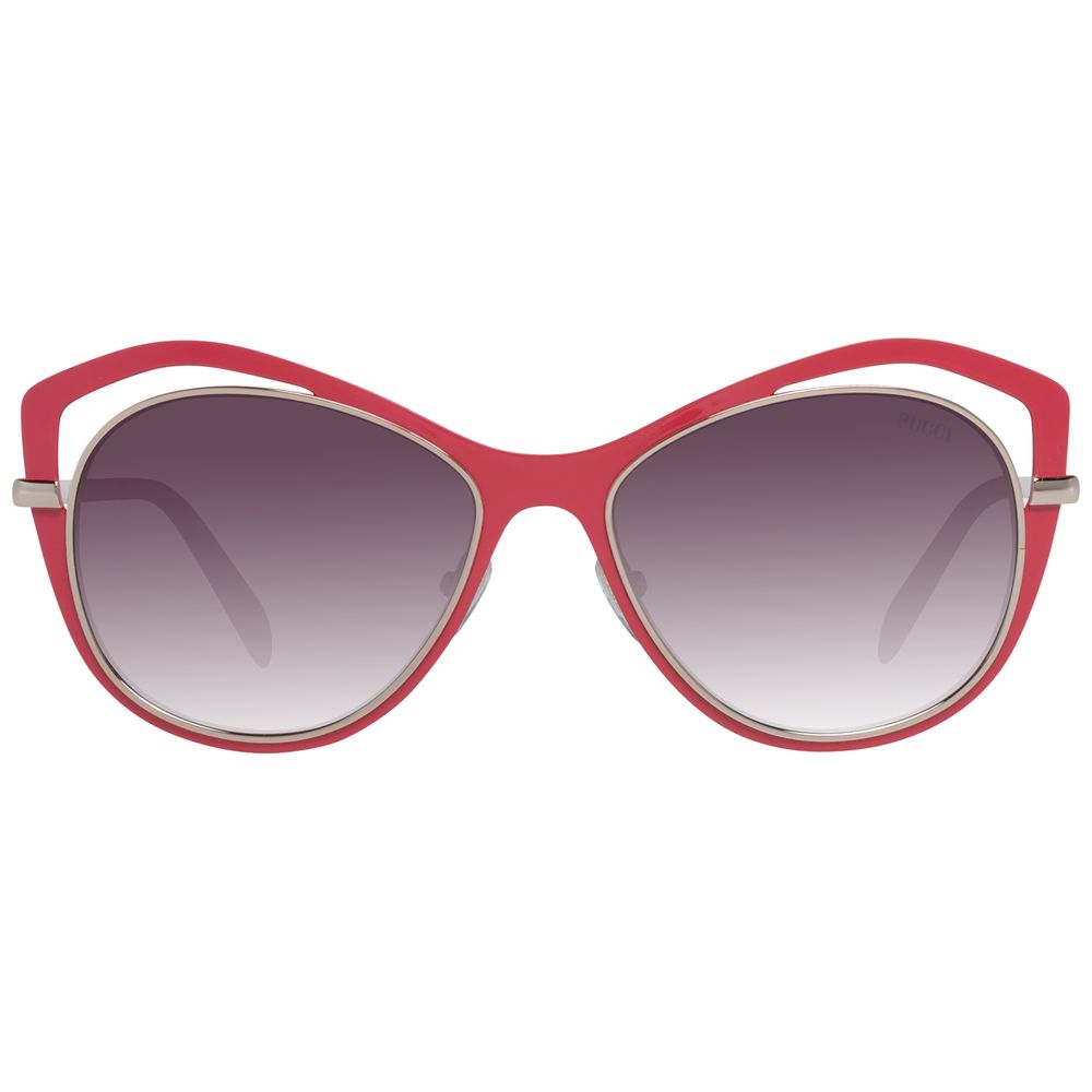 Emilio Pucci Red Metal Women's Sunglasses