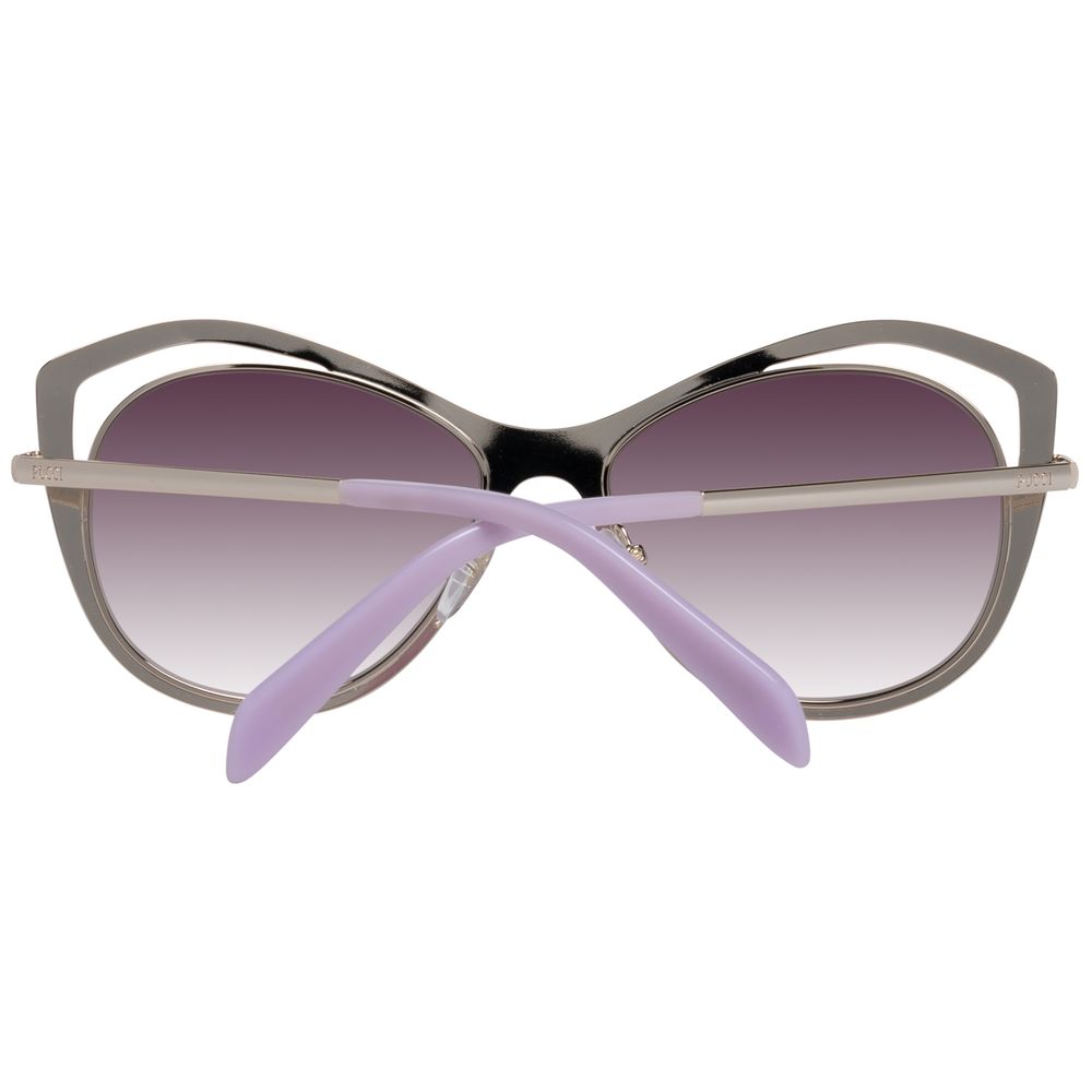 Emilio Pucci Red Metal Women's Sunglasses