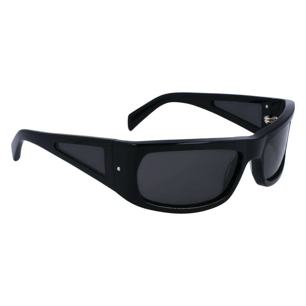 Ferragamo Black Acetate  Sunglasses