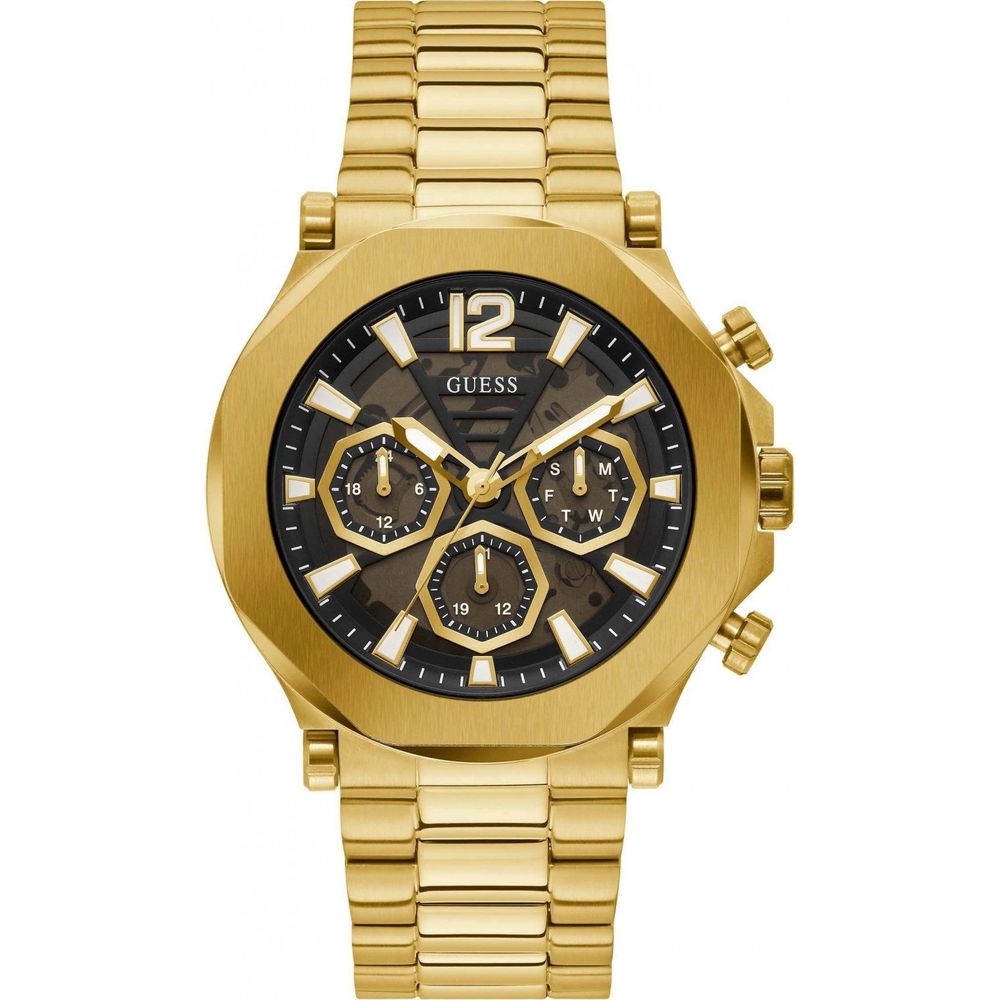 Guess Gold Stainless Steel Dress Men's Watch